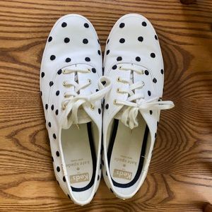 EUC Kate Spade for Keds Size 8 Polka Dot Tennis Sneakers
